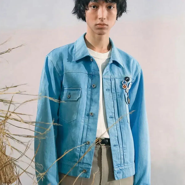[BUNJANG] Birthday Suit 22SS Trucker Jacket Blue / 벌스데이수트 트러커자켓 블루 M