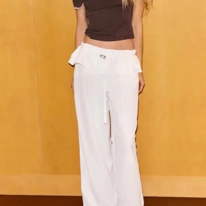 [BUNJANG] Zara Nylon Overlay Waist Pants - Size S / 자라 나일론 오버레이 웨이스트 팬츠 s