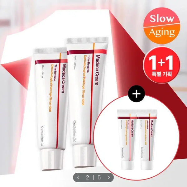 [BUNJANG] Centellian24 Madeca Cream Time Reverse 50ml Double Set (15ml * 2) / [미개봉/1+1]센텔리안24 마데카 크림 타임 리버스 50ml 더블 기획(+15ml*2)