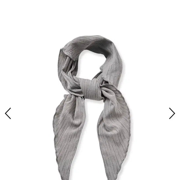 [BUNJANG] Eita Wrinkle Scarf - Gray / 에이타 링클 스카프 그레이