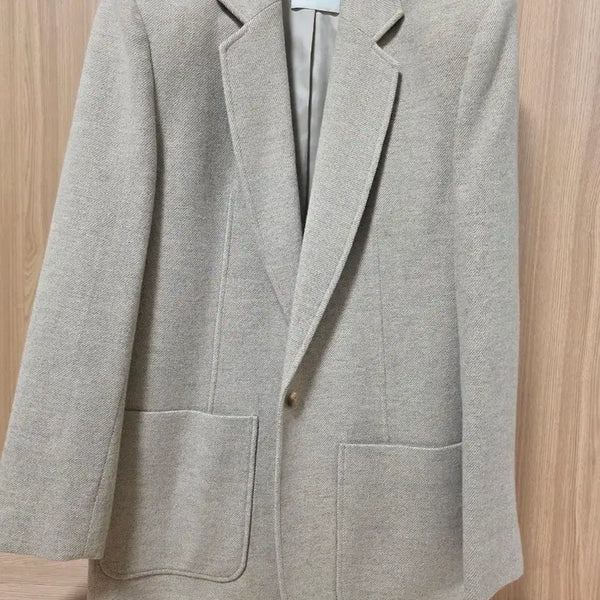 [BUNJANG] BLOSSOM Two-Pocket Wool Jacket Beige / BLOSSOM 투포켓 울자켓