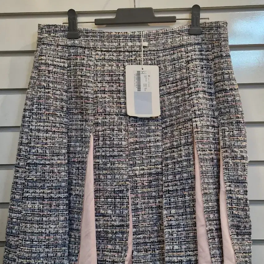 [BUNJANG] It MICHAA Tweed Pleated Mini Skirt / 잇미샤 트위드 플리츠 스커트