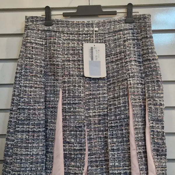 [BUNJANG] It MICHAA Tweed Pleated Mini Skirt / 잇미샤 트위드 플리츠 스커트