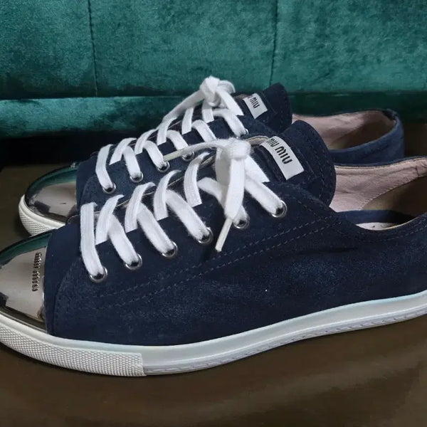 [BUNJANG] Miu Miu Suede Toe Sneakers Size 40 / 미우미우 스웨이드 토 스니커즈 40사이즈.
