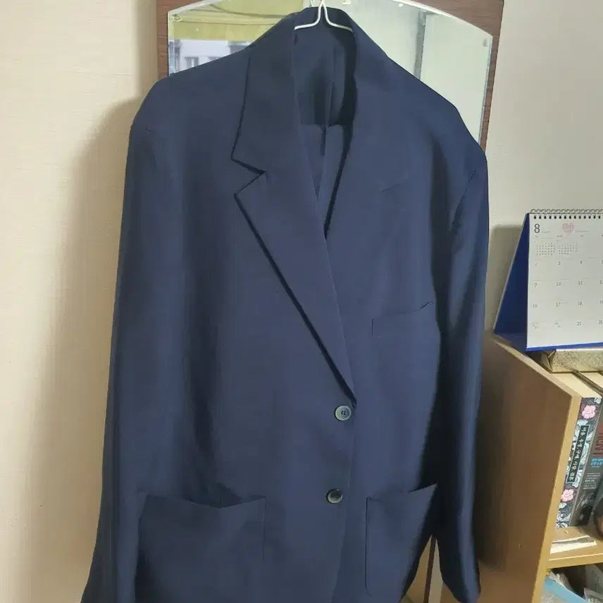 [BUNJANG] Navy Oversized Summer Suit Set Up / 네이비색상 오버핏 여름 수트셋업 택포9만원에 판매합니다