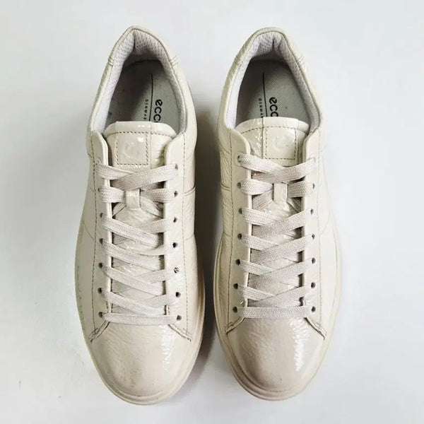 [BUNJANG] ECCO Beige Leather Sneakers / ECCO 에코 스니커즈 245 베이지