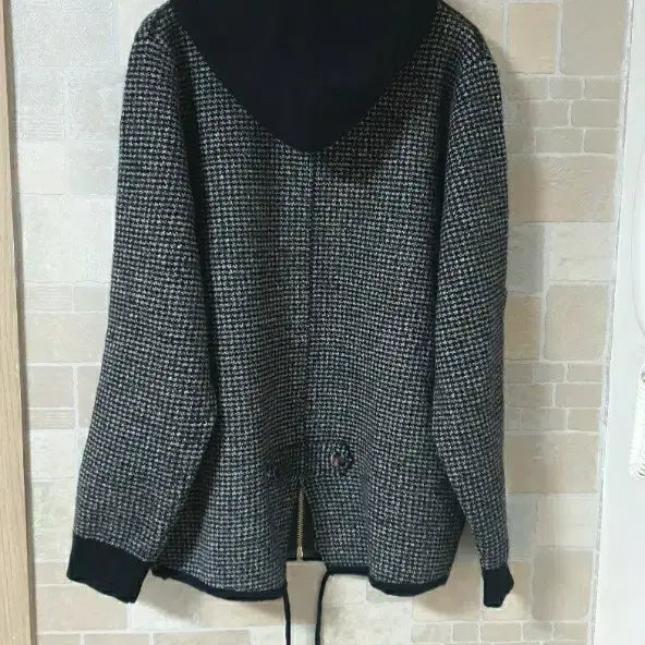 [BUNJANG] Women's Black Knit Hooded Jacket / 여성  검정니트후드자켓(새옷)