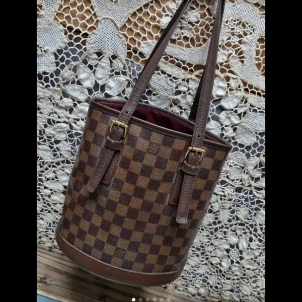 [BUNJANG] Louis Vuitton Damier Azur Keepall MM Bag / 루이비통 아주르다미에버깃mm
