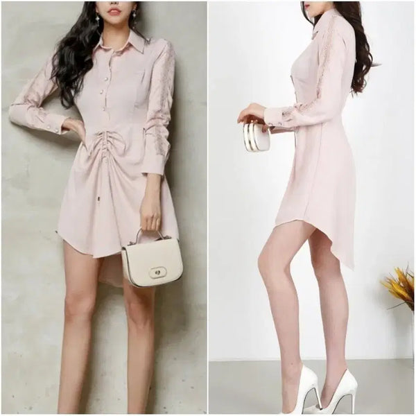 [BUNJANG] Tiara Long Sleeve String Dress / [55~66]긴팔스트링원피스