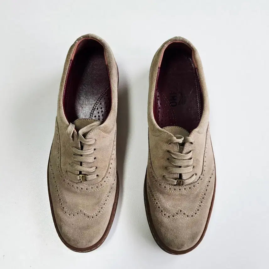 [BUNJANG] Salvatore Ferragamo Suede Wingtip Shoes / 살바토레 페라가모 스웨이드 윙팁 슈즈 5.5B
