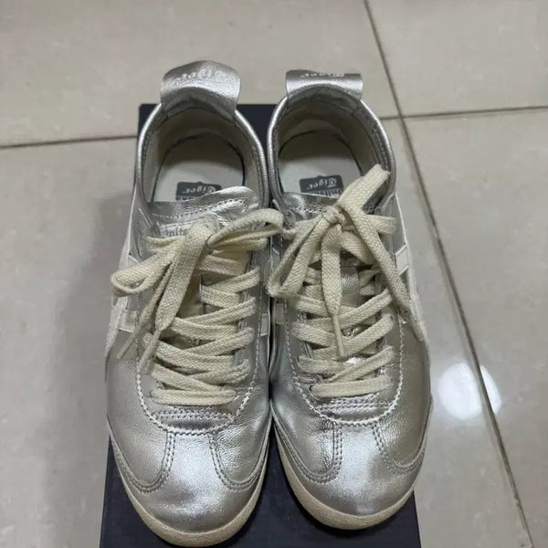 [BUNJANG] Onitsuka Tiger Mexico 66 Silver Sneakers / 오니츠카타이거 멕시코66 실버 230