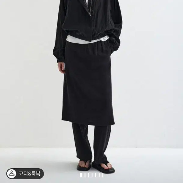 [BUNJANG] System Layered Wide Pants / 한섬 26fw신상 시스템 레이어드 스커트 와이드 팬츠55 (새것)