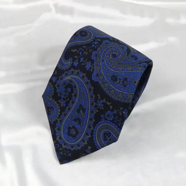 [BUNJANG] Etro Paisley Silk Necktie (9.5cm, A+ Grade) / 에트로 9.5cm A+등급 페이즐리 이탈리아 남자 명품 넥타이
