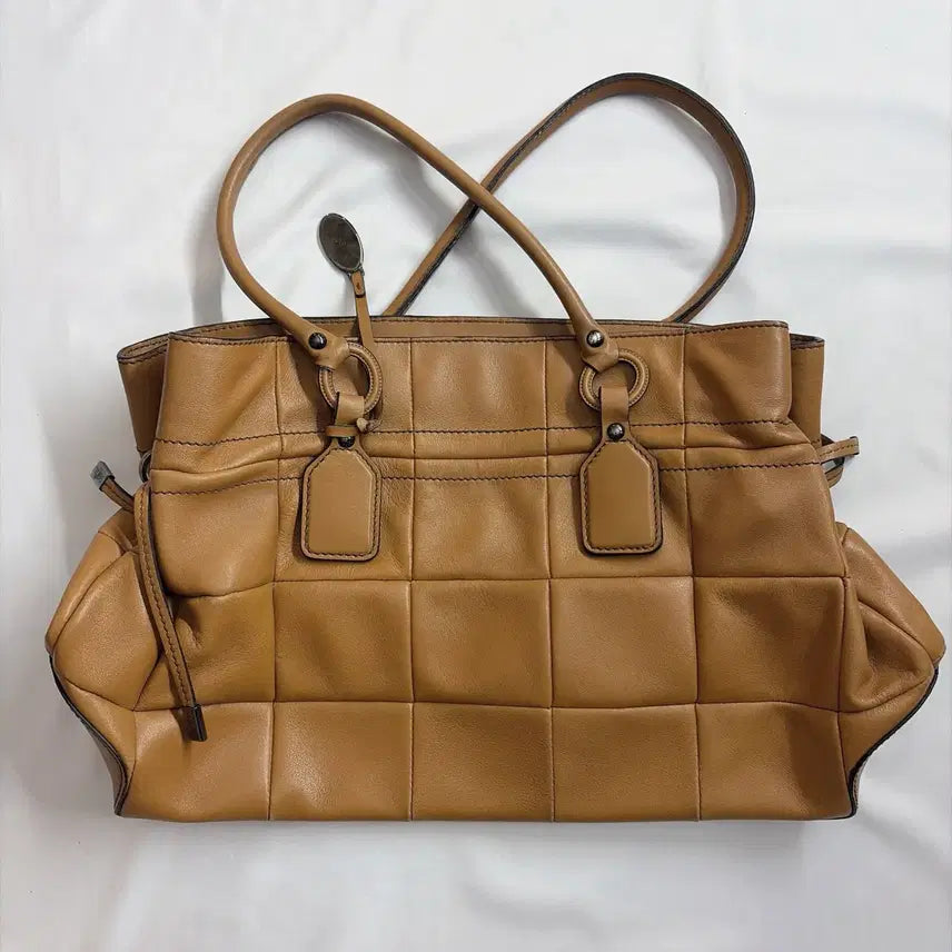 [BUNJANG] Tod's Quilting Patchwork Leather D-Bag Shoulder Bag / 토즈 퀼팅 패치워크 레더 D-bag 숄더백