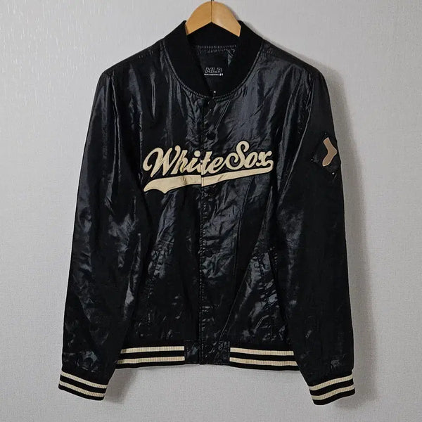 [BUNJANG] MLB White Sox Old School Bomber Jacket / 엠엘비 MLB 화이트삭스 봄버자켓 올드스쿨 야구 자켓 블루종 빈티지 105
