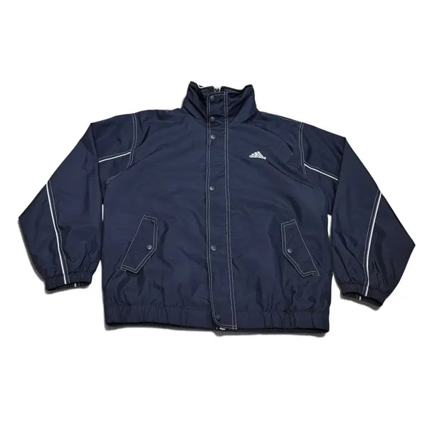 [BUNJANG] Adidas Old School Stitch Windbreaker Jacket Navy / M 아디다스 네이비 올드스쿨 스티치 바람막이 자켓