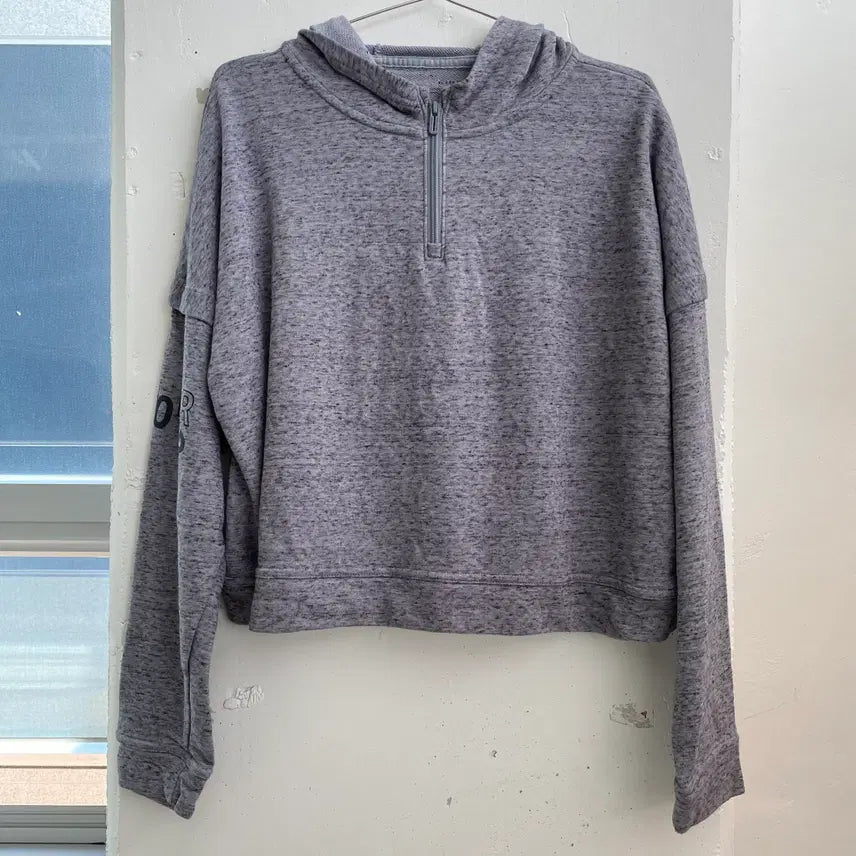 [BUNJANG] Under Armour XL Cropped Half-Zip Jacket / (XL) 언더아머 크롭 후드 반집업 자켓