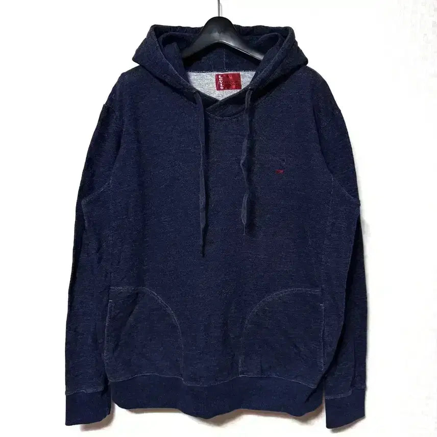[BUNJANG] Levi's Small Logo Hoodie Navy / [L,100]리바이스 스몰로고 후드티 곤색 levis
