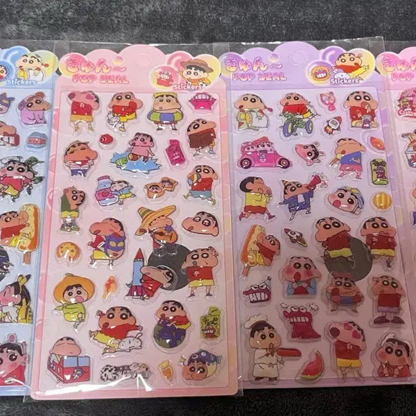 [BUNJANG] Crayon Shin-chan BonBon Sticker Bundle Set / 짱구는 못말려 봉봉드롭 스티커 4개 일괄