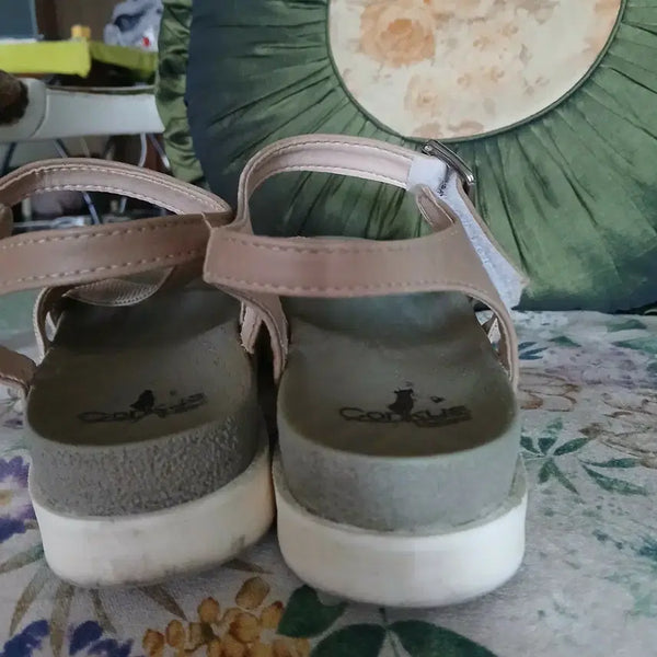 [BUNJANG] Cork Material Sandals Beige Size 240 / 코르쿠스 샌들 베이지색