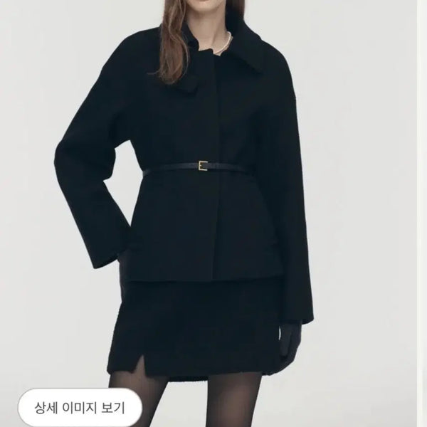 [BUNJANG] SIE TULLEY Handmade Coat Black / 시에 튤리 핸드메이드 코트 블랙