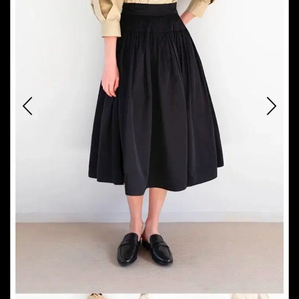 [BUNJANG] ODD LINE Black Flare Skirt / ODD LINE 블랙 플레어 스커트