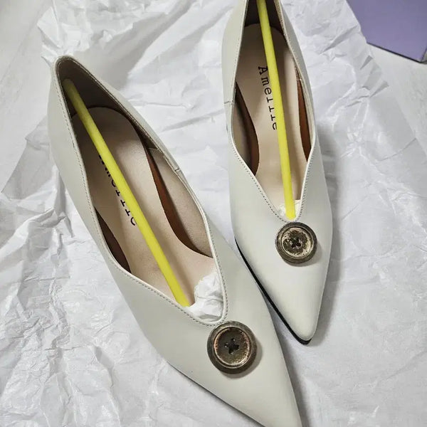 [BUNJANG] Handmade Leather Pumps Shoes 220 / (새상품) 수제화 가죽 펌프스 220사이즈