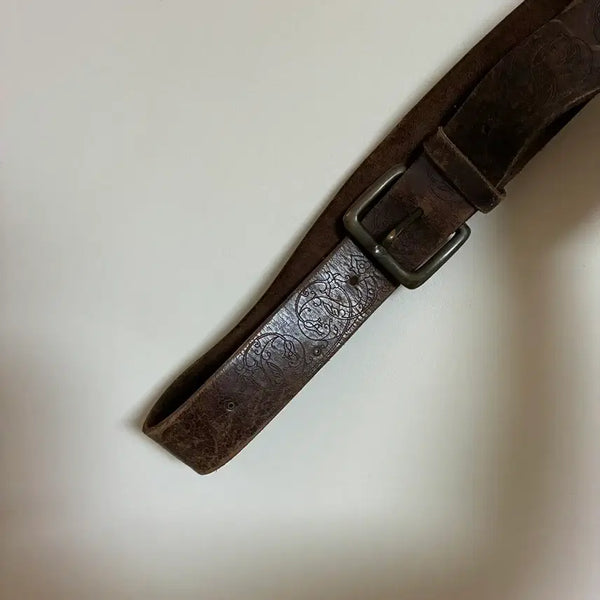[BUNJANG] Vintage Pattern Leather Belt / belt 4