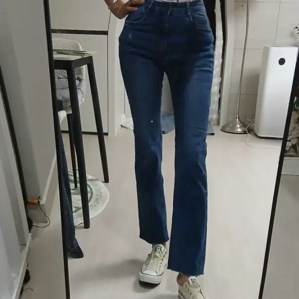 [BUNJANG] Stretch Straight Leg Denim Pants / 스판 일자데님