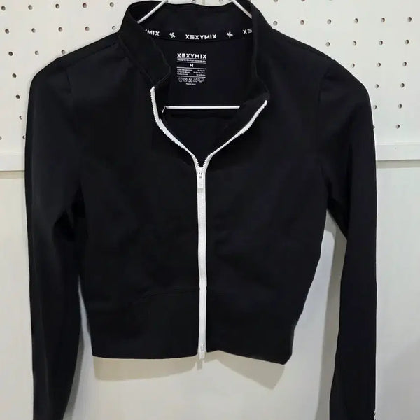 [BUNJANG] XEXYMIX Women's Zip-Up Jacket Black M / 젝시믹스 여성 집업 자켓 블랙 M