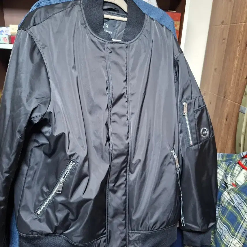 [BUNJANG] A/X Armani Exchange Black Bomber Jacket / A/X 아르마니익스체인지 블랙 봄버 자켓