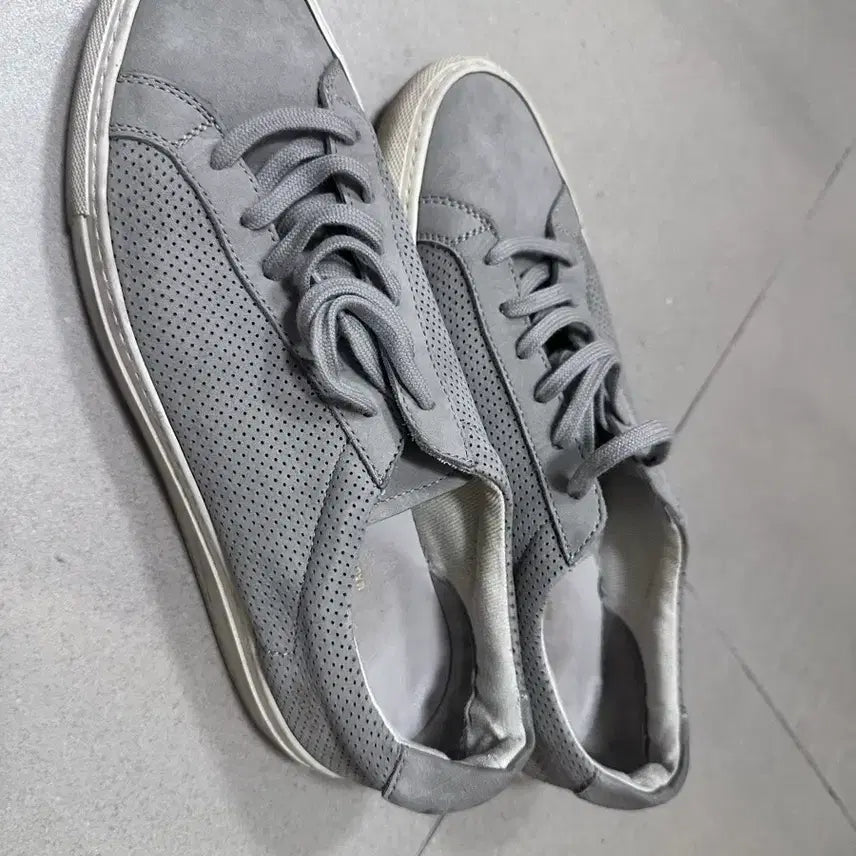 [BUNJANG] Common Projects Grey Suede Sneakers / 커먼프로젝트 그레이 스니커즈