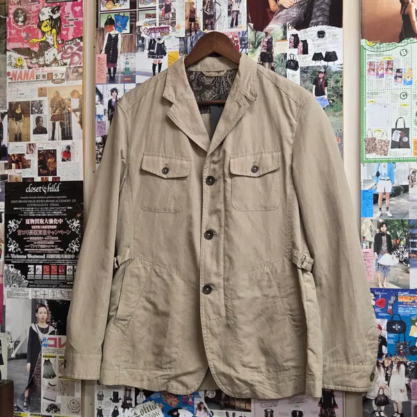[BUNJANG] JPN Beige Safari Field Jacket / JPN 베이지 사파리 필드 자켓