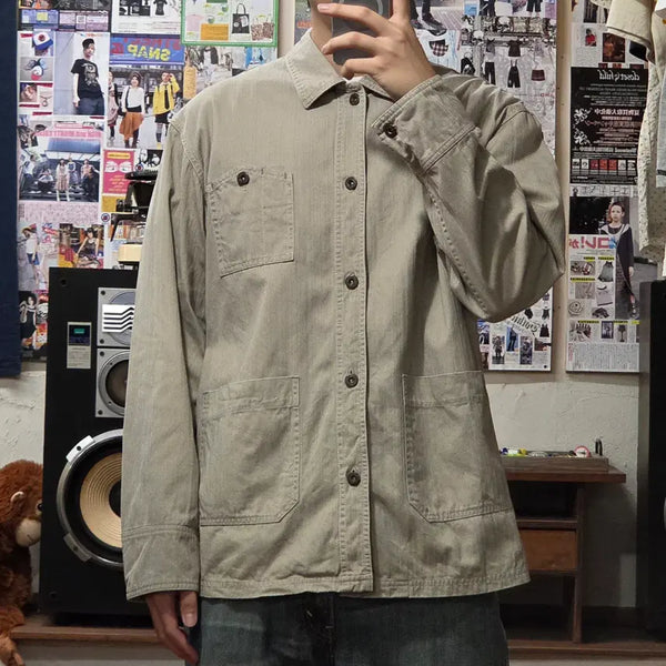 [BUNJANG] French Work Jacket / JPN 간사이진 포켓 프렌치 워크 자켓