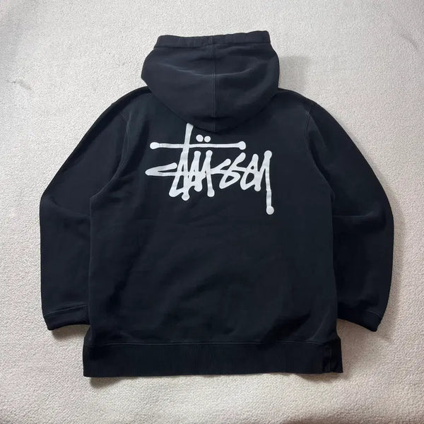 [BUNJANG] Stussy Basic Black Hoodie M / 95 스투시 베이직 블랙 후드티 #591