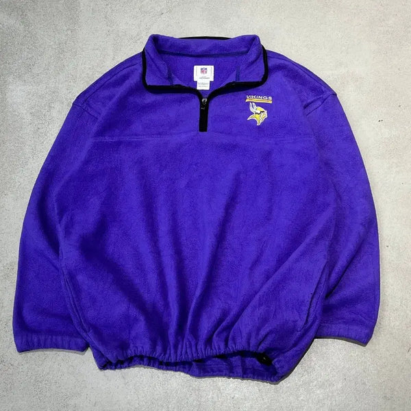 [BUNJANG] NFL Minnesota Vikings Fleece Half-Zip Pullover / NFL 미네소타 바이킹스 플리스 하프집업 s12454