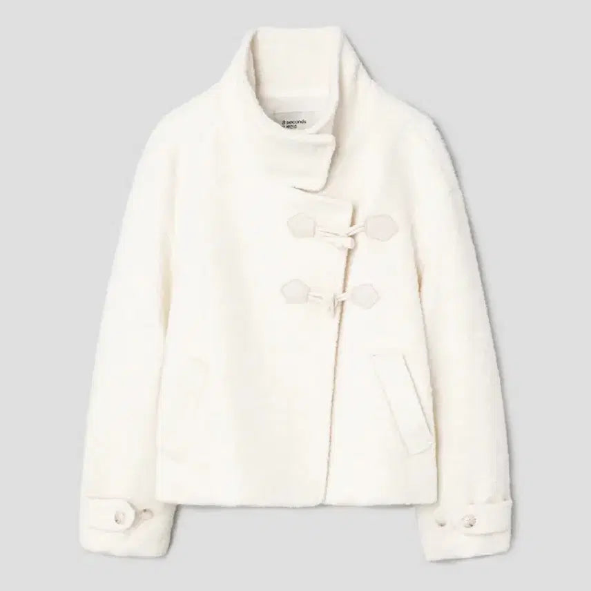 [BUNJANG] 8seconds High-Neck Short Coat (Ivory, XS) / [새상품] 에잇세컨즈 하이넥 숏코트