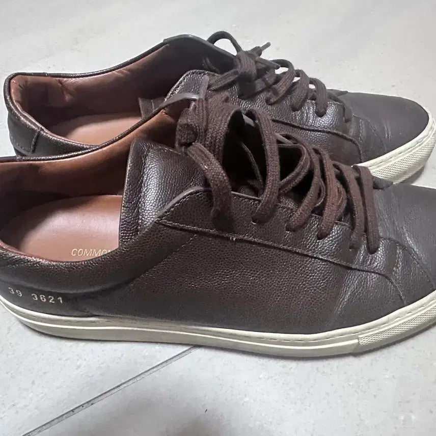 [BUNJANG] Common Projects Leather Sneakers Brown 260 / 커먼 프로젝트 레더 스니커즈 브라운 260