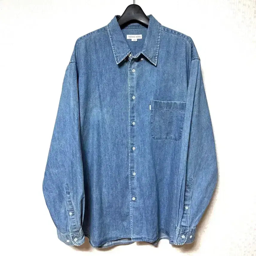 [BUNJANG] Thomas More Oversized Denim Shirt / [L,100]토마스모어 데님셔츠 남방 청셔츠 오버핏