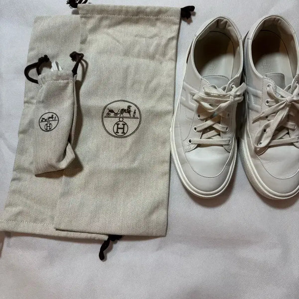 [BUNJANG] Hermes White Sneakers Size 40.5 / 에르메스 화이트 스니커즈 40.5 사이즈 팝니다(정품)