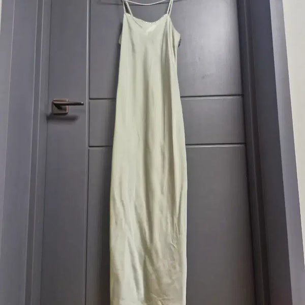 [BUNJANG] James Dean Mint Green Cubic Long Pajamas / 제임스딘. 민트그린. 큐빅 롱 드레스 잠옷. 4455
