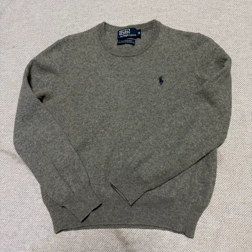 [BUNJANG] Polo Ralph Lauren Logo Wool Knit Sweater / 폴로랄프로렌 로고 울 니트