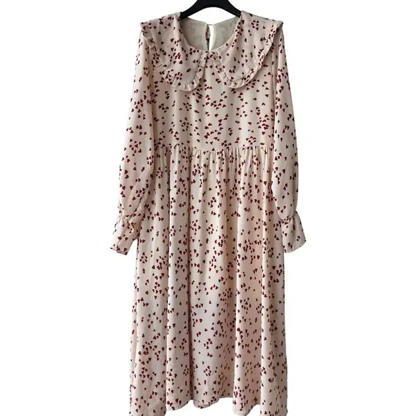 [BUNJANG] Big Collar Heart Boxy Dress / F/빅카라 하트 박시 원피스
