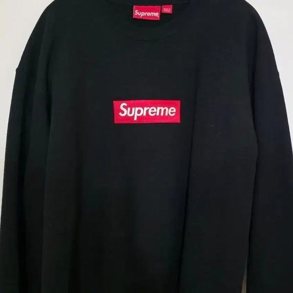 [BUNJANG] Supreme Box Logo Crewneck Black L / 슈프림 박스로고 맨투맨 블랙 L