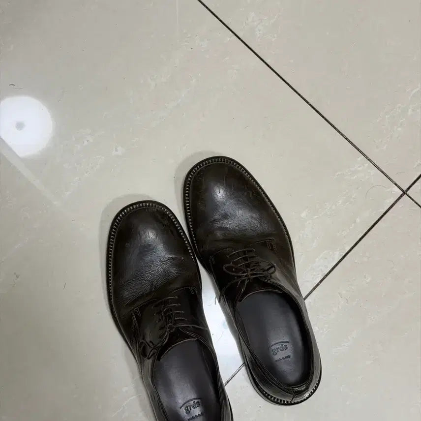 [BUNJANG] Gradus Blucher 08 Brown Leather Shoes / 그라더스 블루처08 브라운 41(260)