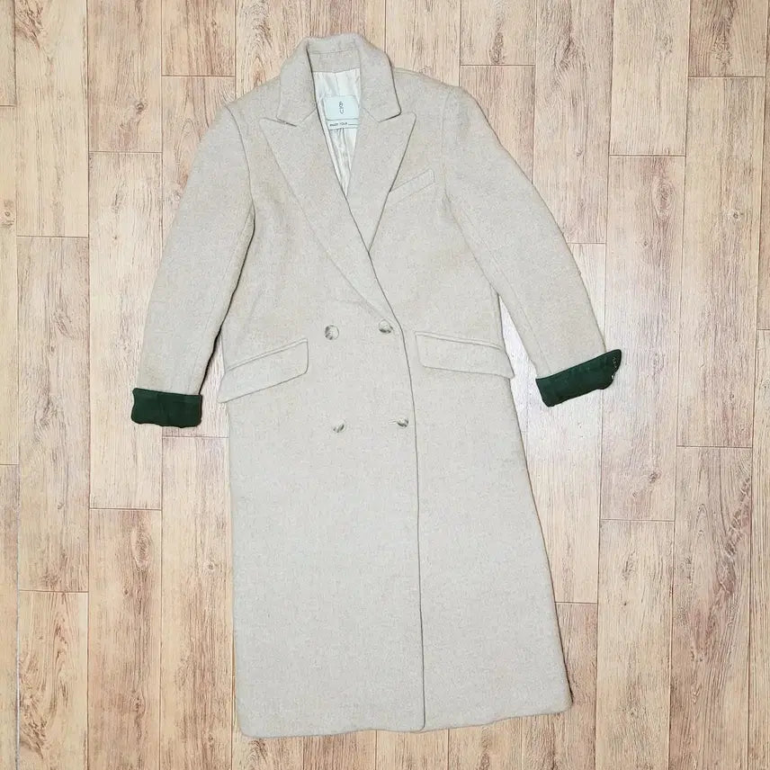 [BUNJANG] and you Colorblock Wool Coat Beige / 앤유(and you) 소매배색 울코트 55