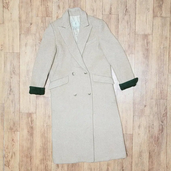 [BUNJANG] and you Colorblock Wool Coat Beige / 앤유(and you) 소매배색 울코트 55