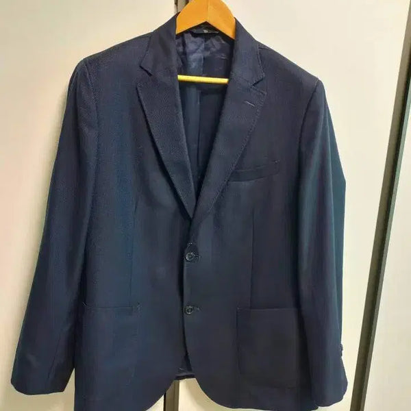 [BUNJANG] Massimo Dutti Cotton Wool Navy Jacket XL / 110)마시모두띠 코튼울 네이비자켓xl