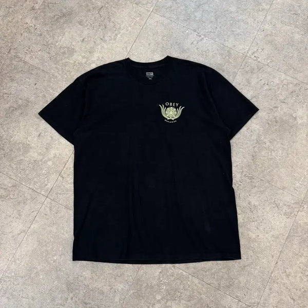 [BUNJANG] Obey Leaf Crest Short Sleeve T-Shirt / Obey 리프 크레스트 반팔티 #csz1150