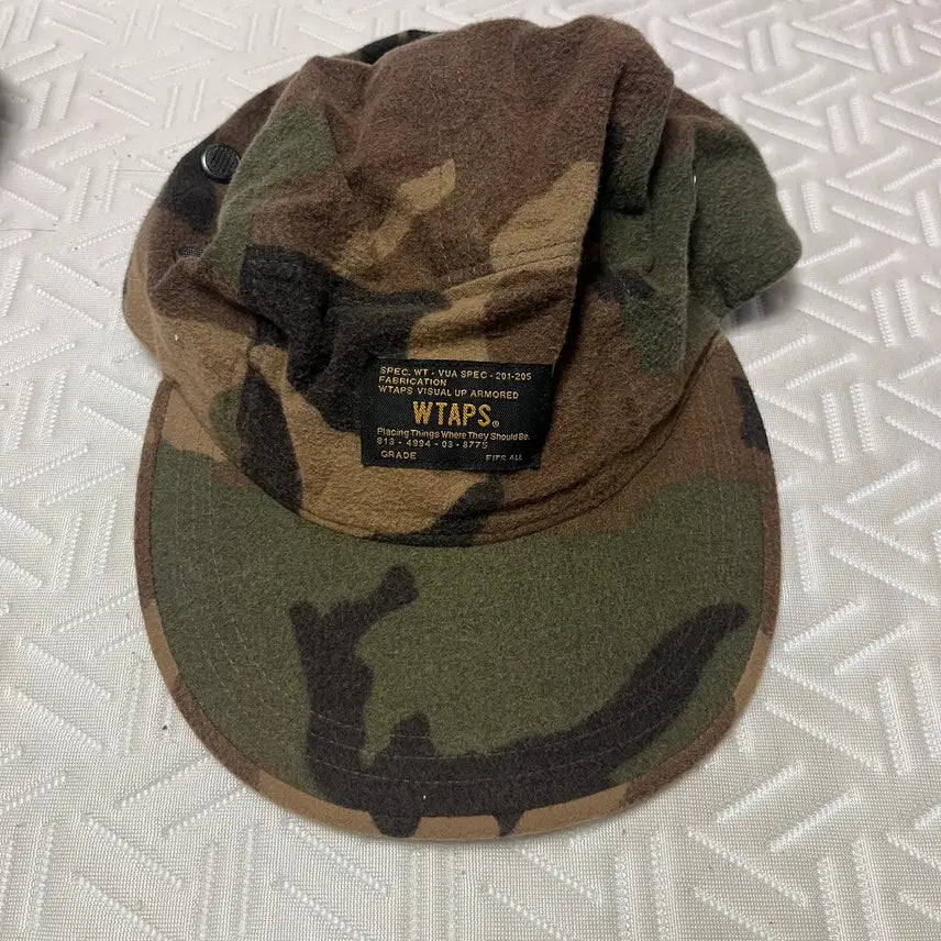 [BUNJANG] WTAPS Camo Flannel Camp Cap / 더블탭스 WTAPS 카모 플란넬 캠프캡(172MYDT-HT02)